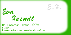 eva heindl business card